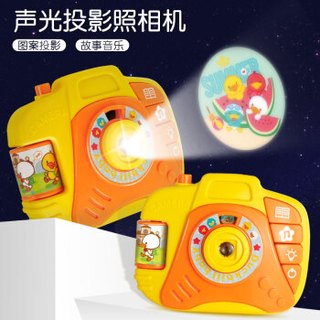 鑫思特 儿童玩具卡通投影仿真照相机小孩音乐玩具宝宝仿真拍照迷你相机