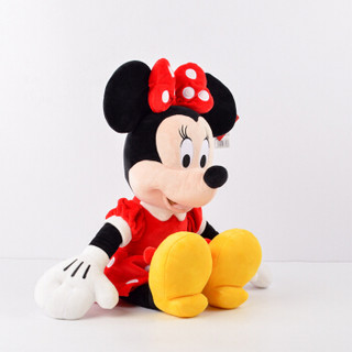 迪士尼Disney 经典系列米奇米妮公仔毛绒玩具生日礼物长条抱枕靠垫布娃娃 米妮46cm