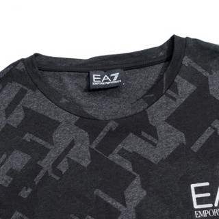 EA7 EMPORIO ARMANI 阿玛尼奢侈品19秋冬新款男士针织T恤衫 6GPT71-PJV5Z BLACKCAMOU-2216 XXL