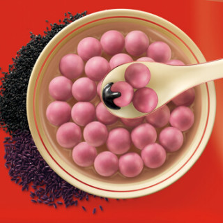 三全 玲珑小汤圆 黑糯米黑芝麻口味 1kg 约200只 早餐 甜点 下午茶