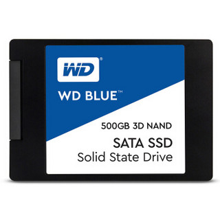 WD 500GB SATA3.0 Blue 3D进阶高速版SSD + WD 1TB稳定机械硬盘