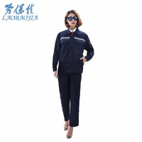 劳保佳 防静电服 分体长袖工作服 防酸碱 耐腐蚀 防静电工作服 藏蓝防静电服（长袖） XXXL 可定制
