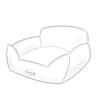 商品疯狂的小狗 狗窝可拆洗高靠背宠物垫子猫窝冬天保暖狗窝 蓝色75*