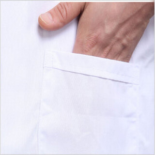先锋连  男女长袖白大褂食品厂实验室医师服护士服 夏季短袖薄款 S