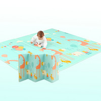 智宣 新品XPE爬行垫 宝宝爬爬垫折叠式加厚婴儿爬行毯防滑游戏玩具泡沫地垫子瑜伽垫 2米*1.8米 双面1cm