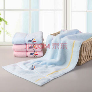 金号毛巾 G1307WH 吸水毛巾 80*35cm（蓝色、红色颜色随机）(10条/组）