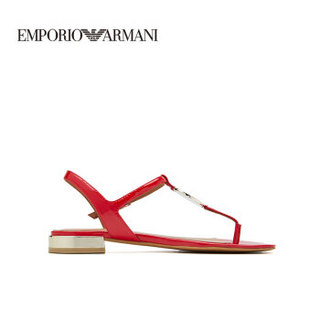 EMPORIO ARMANI阿玛尼奢侈品女士平底凉鞋 X3Q065-XL846 RED-A803 36M