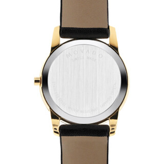2019新品摩凡陀（Movado）官方旗舰店 瑞士手表 博物馆系列 MUSEUM女士石英手表 皮带腕表0606877