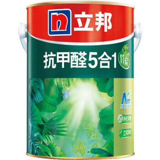 立邦 漆 竹炭抗甲醛净味五合一 乳胶漆油漆内墙漆墙面漆 5L