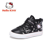 HELLOKITTY 童鞋女童运动鞋 时尚休闲板鞋保暖小白鞋 K954A7822黑色26