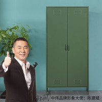 中伟更衣柜员工柜储物柜大衣柜钢制铁皮柜寄存柜鞋柜二门更衣柜可定制绿色