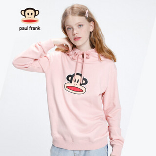 Paul Frank/大嘴猴 2019秋季新款卫衣女潮ins韩版超火cec外套连帽上衣 PFCTT191150W 浅粉 L