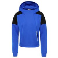 北面卫衣 TheNorthFace 19秋冬运动帽衫套头上衣短款卫衣舒适透气外套 蓝色/CZ6 S