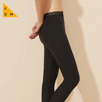 悦小心 ForDearMe 打底裤女超薄皮肤衣中腰显瘦易搭 蓬皮杜 暗夜黑 M