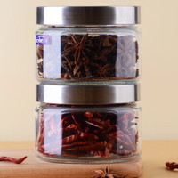 Scybe 喜碧 纳吉玻璃密封罐零食收纳储藏瓶透明拧盖500ml 2只装