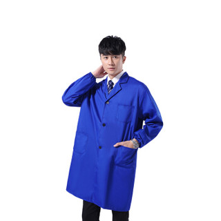 冰禹 BY-5050 加厚涤棉蓝大褂 工作服定制搬运劳保服 长袖防尘服 工厂罩衣 高密度气质灰 中号（170-180）