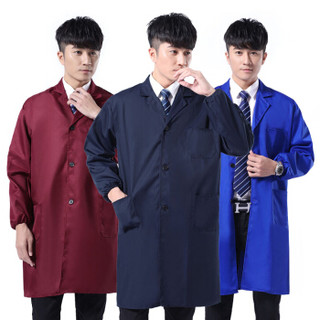冰禹 BY-5050 加厚涤棉蓝大褂 工作服定制搬运劳保服 长袖防尘服 工厂罩衣 高密度气质灰 中号（170-180）