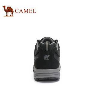 骆驼（CAMEL） 牛皮户外运动登山徒步鞋男 A932026675 黑色 43