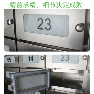 圣托（Shentop）独立室消毒柜商用 大型304不锈钢格子保洁柜 单位员工专用消毒碗柜 YTP432-R27