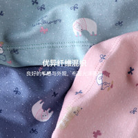 稻草人保暖内衣女士春秋季棉质薄款棉毛衫卡通印花低领秋衣秋裤套装 81877 粉红 XL