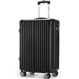 爱登堡 双杆万向轮拉杆箱旅行箱登机箱 DX965001-20B 商务黑 20英寸