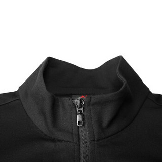 匹克（PEAK）男子卫衣保暖舒适防风开衫运动休闲外套上衣男 DF693041 黑色 X2L