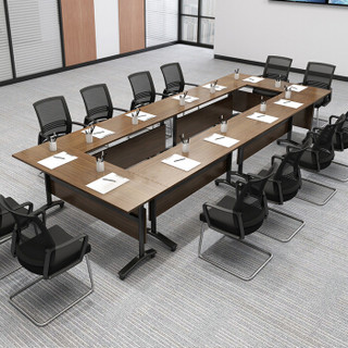 佐盛简约现代折叠培训桌长条桌课桌椅组合会议桌多功能移动翻板办公桌 长1.6米*宽0.4米