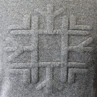 ERDOS鄂尔多斯 男圆领立体提花套衫 E186A0107 深灰 XS