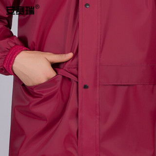 安赛瑞 分体式牛津布雨衣 加厚雨衣套装成人雨衣 反光条雨衣劳防用品 可定制logo XL码 25701