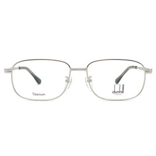 dunhill登喜路眼镜商务时尚全框眼镜架配镜近视男款光学镜架VDH176J 0579银色57mm