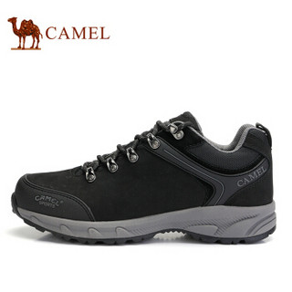 骆驼（CAMEL） 牛皮户外运动登山徒步鞋男 A932026675 黑色 40