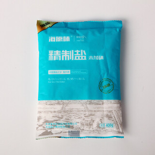 海湾 海原味精制盐未加碘400g*4袋 食用盐家用精盐