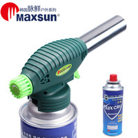 脉鲜(MAXSUN)卡式气罐 打火枪 喷枪 喷火器 喷火枪 烧猪毛 气罐 火枪 MS-T3 烧烤 自动点火器 丁烷气罐1瓶