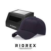 力嘶（RIOREX）棒球帽百搭纯色帽子男防紫外线遮阳帽鸭舌帽女1901A006 黑色 58cm
