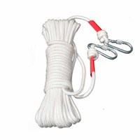 鸣固 高楼逃生绳钢丝芯消防绳 轻型阻燃安全绳家用应急防火灾救生绳20米