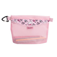 日本凯蒂猫（Hello Kitty）杂物收纳袋S小号 文件文具防水收纳袋拉链袋文件包手提包  可爱粉