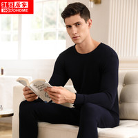 红豆居家男士保暖内衣套装柔软型全棉红豆绒保暖内衣套装221 藏青 170/95
