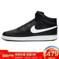 耐克NIKE 男子 潮流 百搭 COURT VISION MID 板鞋 CD5466-001黑色42.5码