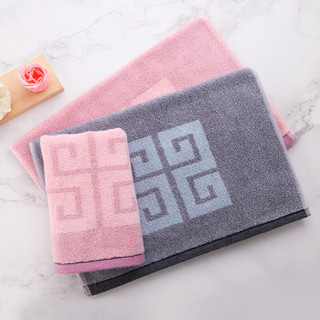 金号毛巾 S1206 吸水毛巾（灰/紫/棕 三色随机发）(10条/组）