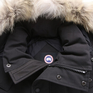 CANADA GOOSE 男士黑色Wyndham 派克大衣中长款羽绒服 3808MA 61  XL