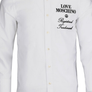 LOVE MOSCHINO 莫斯奇诺 白色衬衫 M C 706 42 T 9723 A00 XS 男款