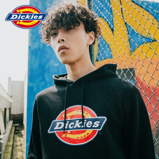 Dickies前身logo印花连帽卫衣 男士新款上衣 DK006029 黑色 M/170