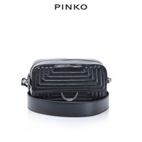 PINKO 1P21JWY5V1 Z99 女士黑色衍缝飞鸟包单肩包