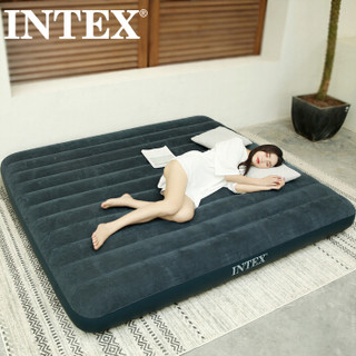 INTEX 线拉专利技术款64731线拉充气床垫 加高露营气垫床 户外防潮垫 家用空气床午休躺椅单人折叠床