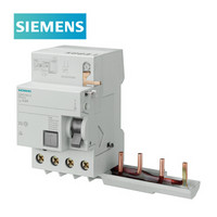 西门子5SM2 微型漏电保护器漏电模块附件自营 4P 63A 30mA ELM AC 230/400VAC 5SM23450