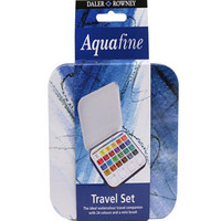 英国乔琴水彩颜料旅行套装固体水彩颜料18色铁盒进口乔琴威美旅行套装 赠品