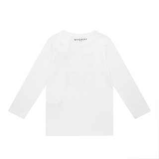 GIVENCHY KIDS 纪梵希 奢侈品童装 19秋冬新款 女童白色棉长袖T恤 H15127/10B 12+/12+岁/164cm