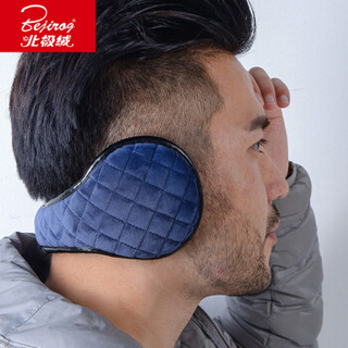 北极绒耳罩男冬保暖耳包旅游登山户外运动护耳可折叠耳套06792 蓝色