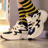 斯凯奇SKECHERS 女子 熊猫鞋 D’LITES系列时尚绑带运动鞋 休闲鞋 88888105/WBLY 35码 US5