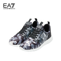 EA7 EMPORIO ARMANI阿玛尼奢侈品新款男女同款流线设计休闲鞋 X8X007-XK048 BLACKCAMOU-00969 5